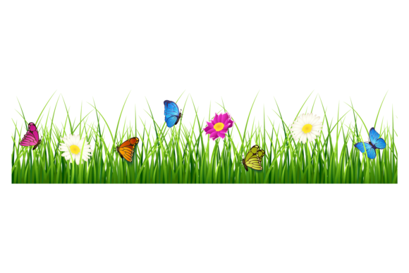 Download Meadow Grass with Flowers and Butterflie - Butterflie Collection
