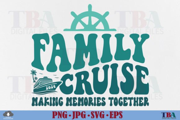 Download Family Cruise, Retro Vacation Trip SVG - Premium Resources
