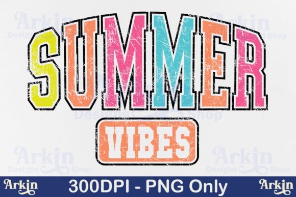 Download Summer Vibes PNG, Retro Vacation Varsity - Premium Resources