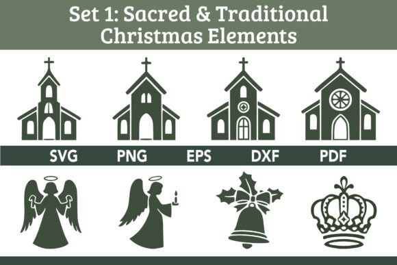 Download Sacred &amp; Traditional Christmas Elements - Traditional christmas Collection